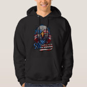 4th of July Merica Eagle USA Flag American Indepen Hoodie (Vorderseite)