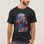 4th of July Merica Eagle USA Flag American Indepen T-Shirt (Vorderseite)