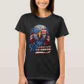 4th of July Merica Eagle USA Flag American Indepen T-Shirt (Vorderseite)