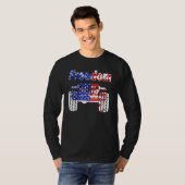 4th Of July Mud Ride UTV SXS Offroad Freedom Racer T-Shirt (Vorne ganz)