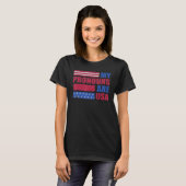 4th of July My Pronouns Are USA Flag George Washin T-Shirt (Vorne ganz)