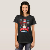4th Of July Patriotic Day English Springer Spaniel T-Shirt (Vorne ganz)