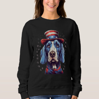 4th Of July Patriotic English Pointer Dog Sweatshirt