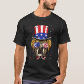 4th of July Patriotic German Boxer Dog American US T-Shirt (Vorderseite)