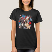 4th Of July Pitbull Dog Independence Day Patriotic T-Shirt (Vorderseite)