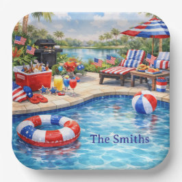 4th of July Pool Party in Florida Pappteller