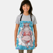 4th of July Pool Party with Hippo  Schürze (Insitu)