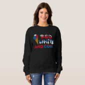 4th Of July Red White And Cool American Patriotic  Sweatshirt (Vorne ganz)