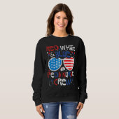 4th of July Red White & Blue PEDS Nurse Crew Patri Sweatshirt (Vorne ganz)