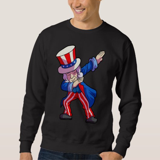 4th of July Shirt For Kids Dabbing Sam Uncle Boys  (Vorderseite)