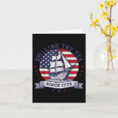 4th of July Spilling The Tea Since 1773 History Te Karte (Gelbe Blume)