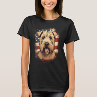 4th Of July US Flag Soft Coated Wheaten Terrier Do T-Shirt
