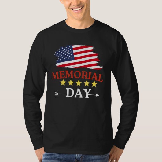 4th of July  Usa Flag For Independence Day T-Shirt (Vorderseite)