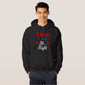 4th Wedding Anniversary for Men Him Mr Right Husba Hoodie (Vorne ganz)