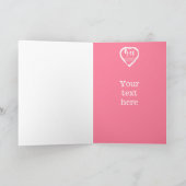 4TH Wedding Anniversary Linen Slik Karte (Innenseite)