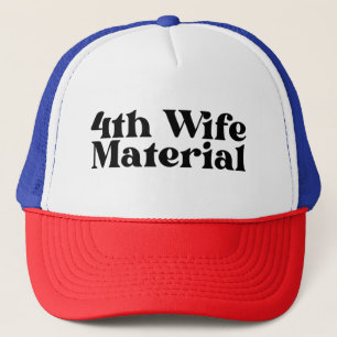 4th Wife Material Trucker Hut, Scheidung Truckerkappe