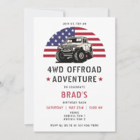 4WD Off Road Adventure 4x4 Automotive Geburtstag