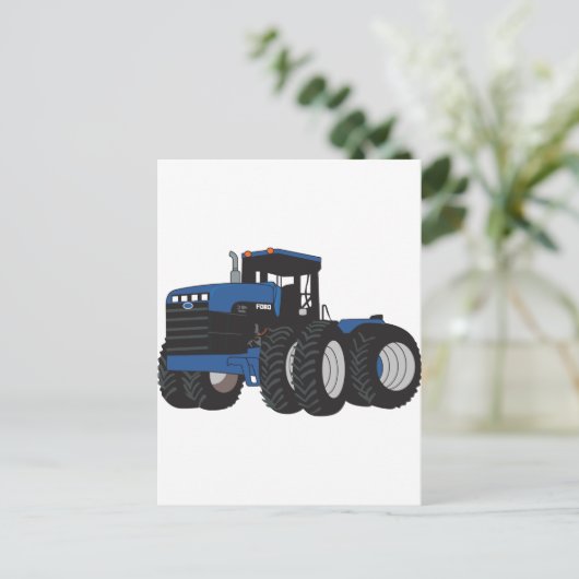 4WD-Traktor Postkarte (Stehend Vorderseite)