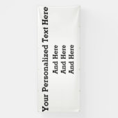 4'x10' Banner für benutzerdefinierte Unternehmen (Vertikal)