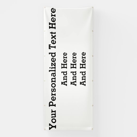 4'x10' Banner für benutzerdefinierte Unternehmen (Vertikal)