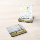 4X4 Fahrzeuge auf der Straße, Wüste Gobi Untersetzer (Rechte Seite)