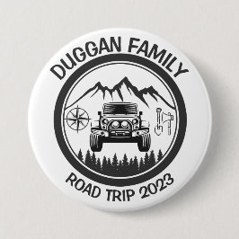 4x4-Familientrip Personalisierter benutzerdefinier Button