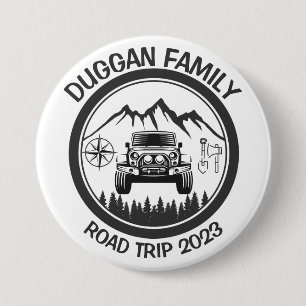 4x4-Familientrip Personalisierter benutzerdefinier Button