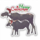 4x4 kundengeschnitten Weihnachtsaufkleber Aufkleber (Vorderseite)