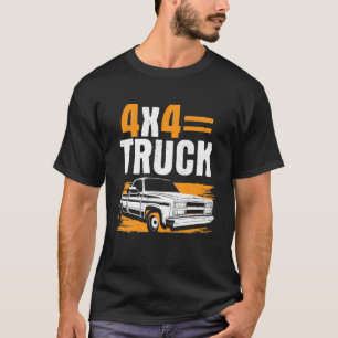 4X4 LKW Offroad SUV Lieferwagen   Redneck Rockabil T-Shirt