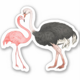 4x4 Love Birds Sticker