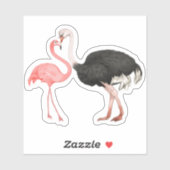 4x4 Love Birds Sticker (Blatt)