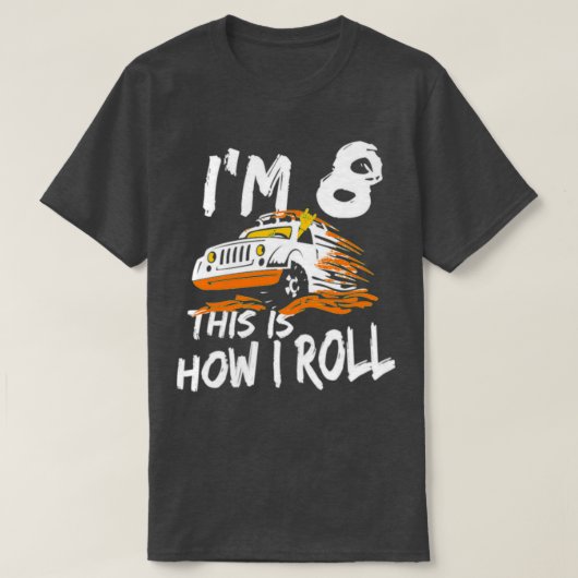 4x4 Monster Truck Im 8. T-Shirt (Design vorne)