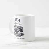 4x4 Off Road “Mud Mode” Adventure Kaffeetasse (Vorderseite Links)