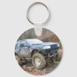 4x4 Off Roader auf Schlamm Schlüsselanhänger