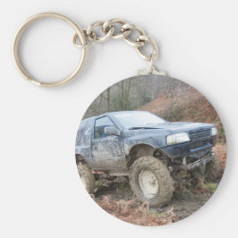 4x4 Off Roader auf Schlamm Schlüsselanhänger