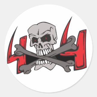 4X4 RUNDER AUFKLEBER