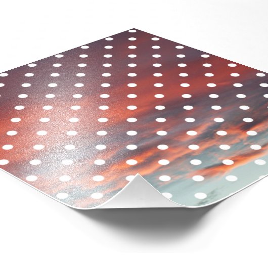 4x4 White Polka Dot Foto (Ecke)