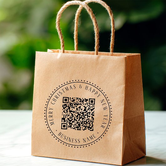 4X5 Business QR Code Weihnachtsfeiertag Gummistempel