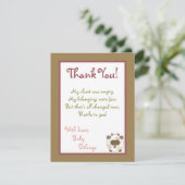 4x5 FLAT Danke Card Abbys Farm Pink Girly Barn (Stehend Vorderseite)