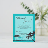 4x5 FLAT Danke Card Beach Breeze Ocean Water (Stehend Vorderseite)