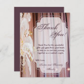 4x5 FLAT Danke Card Feather Centre Piece Glam (Vorne/Hinten)