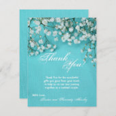 4x5 FLAT Danke Card Frühjahr Babys Atemberaubung B (Vorne/Hinten)