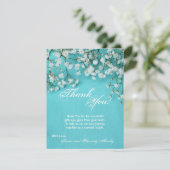 4x5 FLAT Danke Card Frühjahr Babys Atemberaubung B (Stehend Vorderseite)