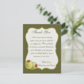 4x5 FLAT Danke Card Martini Oliven Green Strip (Stehend Vorderseite)