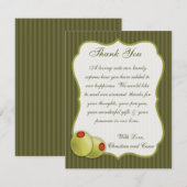 4x5 FLAT Danke Card Martini Oliven Green Strip (Vorne/Hinten)