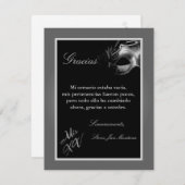 4x5 FLAT Danke Card Mis XV Silver (Vorne/Hinten)