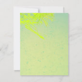 4x5 FLAT Danke Card Spring Hibiskus Blume Haw (Rückseite)