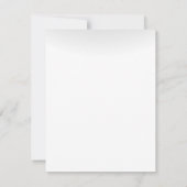 4x5 FLAT Danke Card Winter Sunset Tree Schnee (Rückseite)