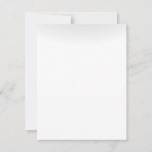 4x5 FLAT Danke Card Winter Sunset Tree Schnee (Rückseite)