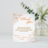 4x5 FLAT Danke, dass die Karte fallen Filigree Her (Stehend Vorderseite)